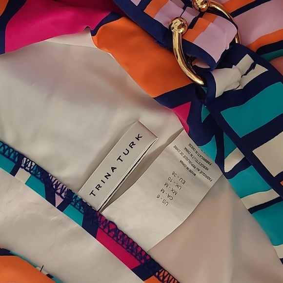 Trina Turk Multicolor Geometric Bikini - Picture 4 of 10